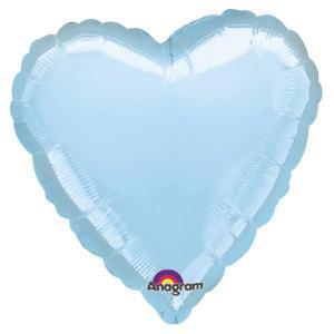 Pastel Blue Heart Shaped Balloon - Party Zone USA