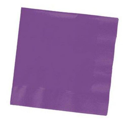 Purple Beverage Napkins (50) - Party Zone USA