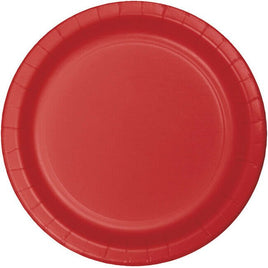 Red Dessert Plates (24) - Party Zone USA