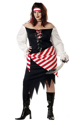 Ruby the Pirate Beauty Plus Size Adult Costume - Party Zone USA