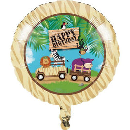 Safari Adventures Happy Birthday Balloon - Party Zone USA