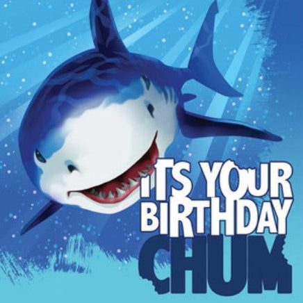 Shark Splash Lunch Napkins - Birthday - Party Zone USA