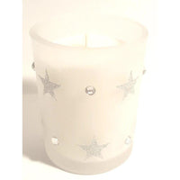 Silver Stars and Jewels Favor Votive Candle Set - Party Zone USA