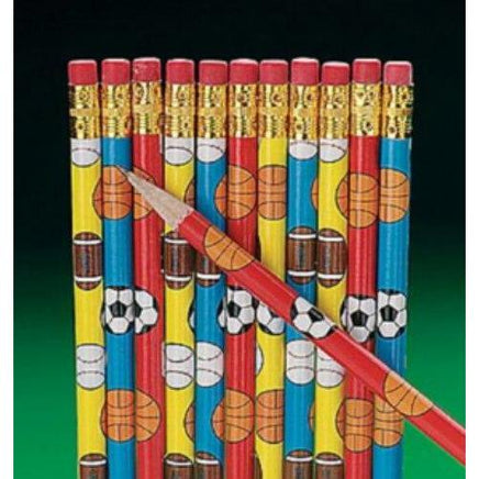 Sports Themed Pencils Party Favors (12) - Party Zone USA