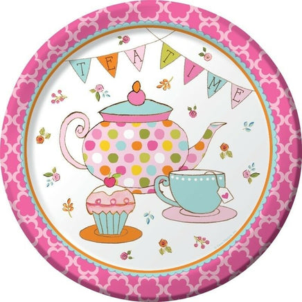 Tea Time Party Dinner Plates (8) - Party Zone USA