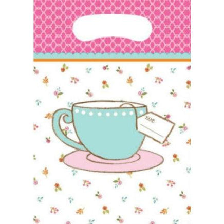 Tea Time Party Favor Loot Bags (8) - Party Zone USA