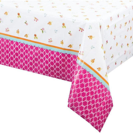 Tea Time Party Table Cover - Party Zone USA