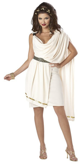 Women's Deluxe Classic Toga Costume - Party Zone USA