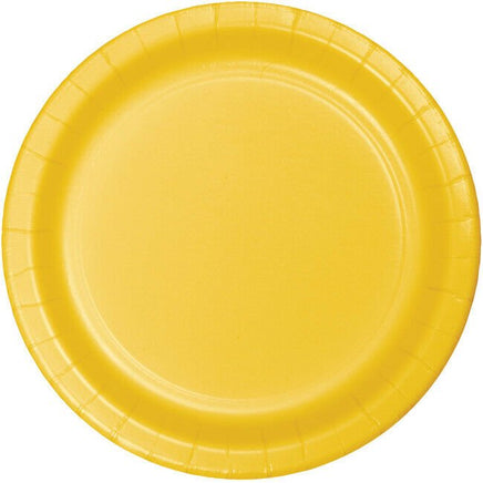 Yellow Dinner Plates (24) - Party Zone USA