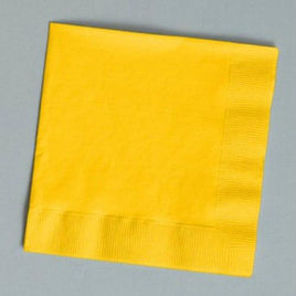 Yellow Luncheon Napkins (50) - Party Zone USA